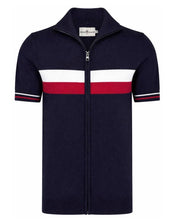 Load image into Gallery viewer, Sanremo Mod Zip Through Stripe Knit Cycling Top
