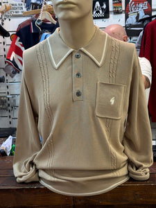 Gabicci Ned Archive Knitted Polo Shirt