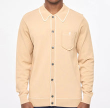Load image into Gallery viewer, Gabicci Di-Lello Long Sleeve Button Through Knit Polo
