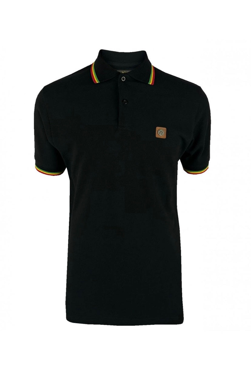 Trojan Three Colour Tipped Pique Polo