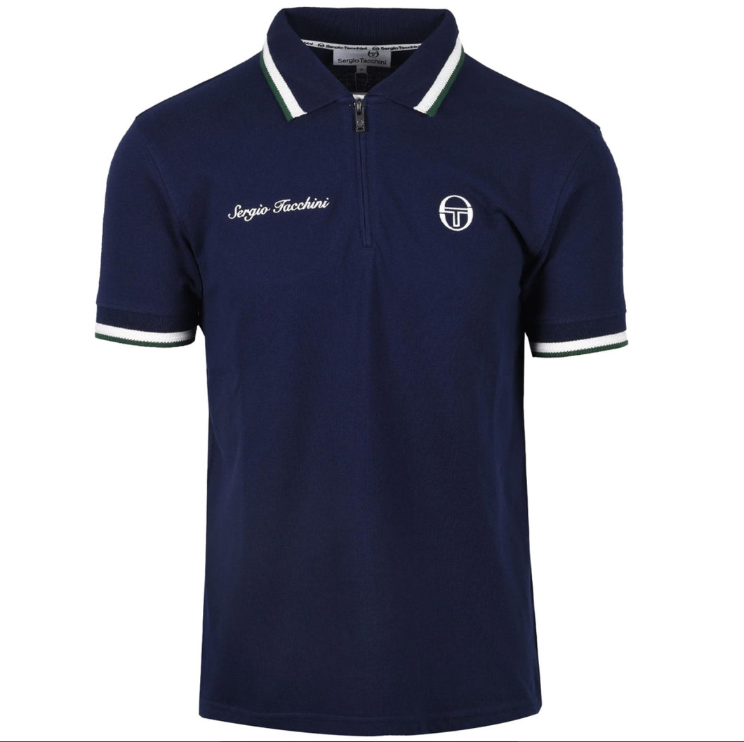 Sergio Tacchini Nanto Zip Polo Shirt
