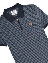 Load image into Gallery viewer, Lambretta Quarter Zip Check Polo

