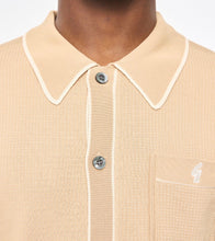 Load image into Gallery viewer, Gabicci Di-Lello Long Sleeve Button Through Knit Polo
