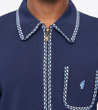 Load image into Gallery viewer, Gabicci Nick Long Sleeve Zip Through Knit Polo
