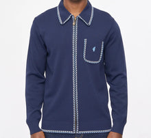 Load image into Gallery viewer, Gabicci Nick Long Sleeve Zip Through Knit Polo
