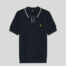 Load image into Gallery viewer, Lyle &amp; Scott Tipped Pique Knitted Polo Shirt
