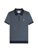 Load image into Gallery viewer, Lambretta Quarter Zip Check Polo
