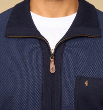 Load image into Gallery viewer, Gabicci Pattern Front Knit Zip Thru Cardigan Heritage
