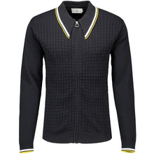 Load image into Gallery viewer, Madcap Apollo Textured Grid Check Big Collar Zip Polo

