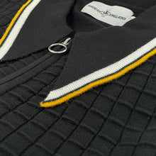 Load image into Gallery viewer, Madcap Apollo Textured Grid Check Big Collar Zip Polo
