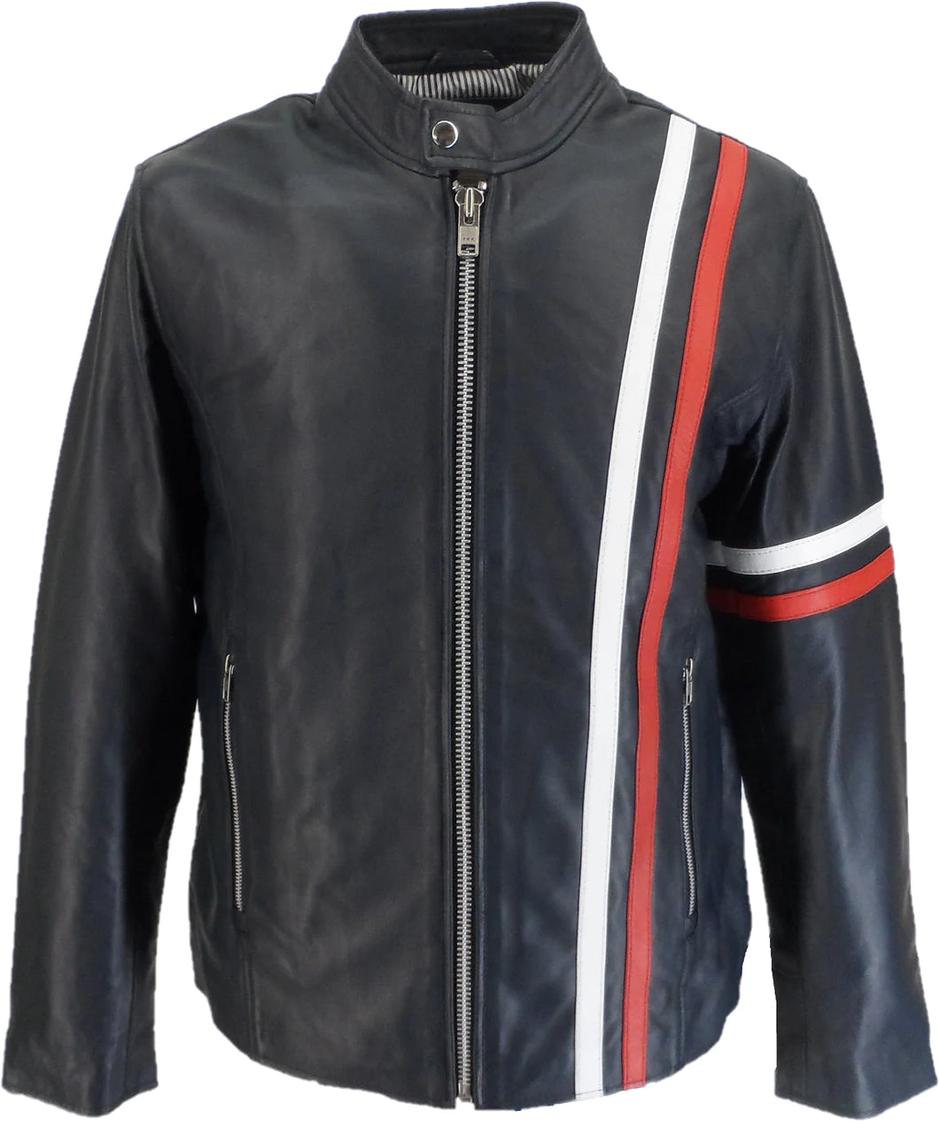 Real Hoxton Racer Lamb Leather Jacket