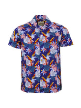 Load image into Gallery viewer, Relco Hawaiian Shirt Parrot Print
