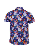 Load image into Gallery viewer, Relco Hawaiian Shirt Parrot Print

