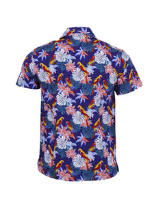 Relco Hawaiian Shirt Parrot Print